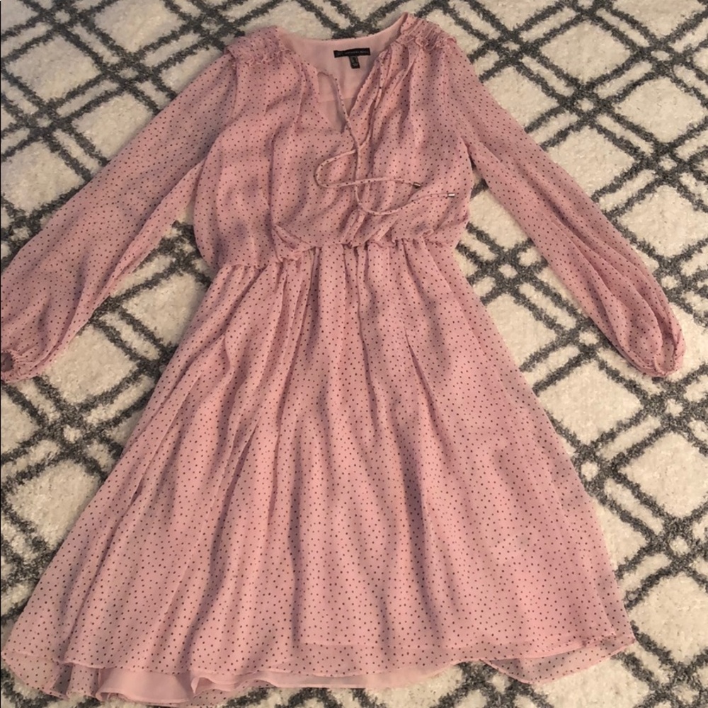 Pink polkadot dress